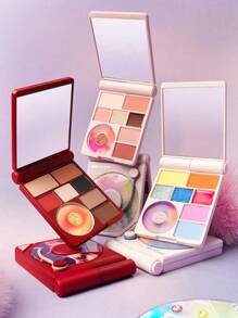 SHEGLAM Vinyl Pop Color Palette Set Brand Beauty Makeup Face Paint Cosmetic For Women Girls Perfect For Fall Winter Ideal For Y2K Fancy Fashion Suitable For Birthday Christmas Present Party Ready Best Color