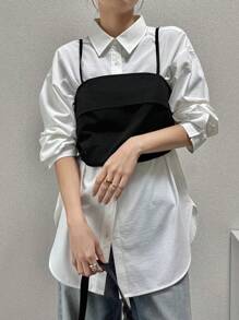 FRIFUL Women's Backless Criss-Cross Strap Camisole Tank Top, Summer Airport Outfit