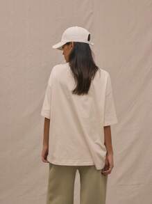 MUSERA Crewneck Oversized T-Shirt Casual Capsule Wardrobe Everyday Oversized T-Shirts Airport Fall Back To School Autumn Winter Christmas Elegant