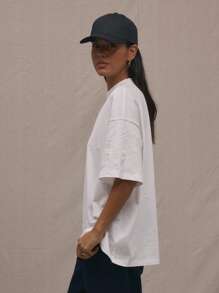 MUSERA Logo Crew Neck Oversized T-Shirt Casual Vacation Everyday Oversized Airport Fall Back To School Autumn Winter Christmas Christmas,Elegant