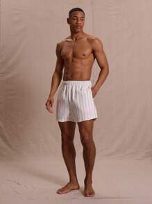 Musero Printed Baseball Striped Shorts Spring Summer Vacation Easter - Black and White - View 1