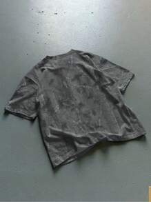 Manfinity Dauomo 男士休闲树枝印花短袖T恤，夏季 - 彩色 - 查看 2