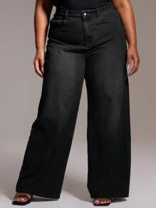 MUSERA Jeans in denim lavato vita alta, stile da strada, stile casual, ragazza cool, stile Y2K, stile anni 2000