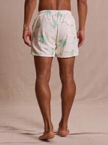 Musero Palm Tree Print Swim Shorts Spring Summer Vacation Easter Streetstyle - Multicolor - View 4