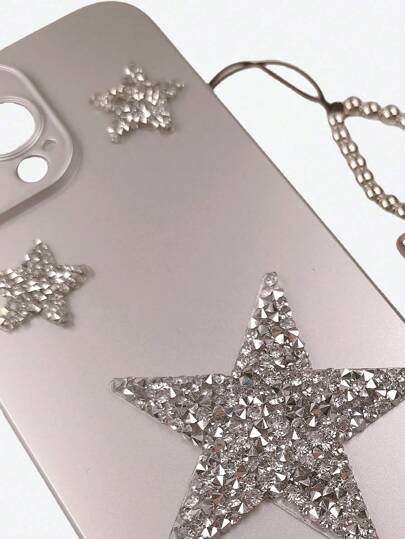 Grunge Punk 1 pièce Coque de téléphone 3D à paillettes et strass, compatible avec iPhone 11/12/13/14/15 Pro Max