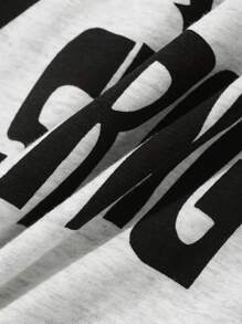 Livesso Women's Sweet Contrast Lace Letter Print Short Sleeve T-Shirt Cute Tops Oversized T-Shirt - White - View 7