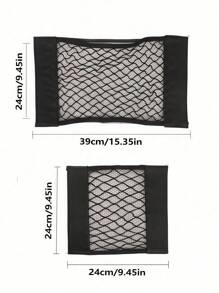 1 pièce Sac de rangement adhésif poubelle, sac de rangement en maille plastique, sac en maille adhésif fixé sur la porte intérieure d'un placard de cuisine, sac de rangement adhésif pour sac de courses, sac de rangement fixé, sac de rangement en maille pour le coffre de la voiture, sac de rangement en maille sans perçage, sac de rangement organisateur