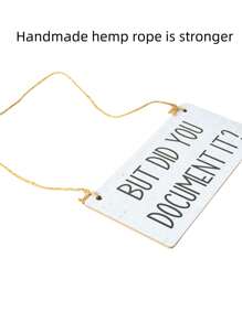 SHEIN 1pc But Did You Document It Wall Sign, Funny Office Wooden Wall Art, Board Painting Plaque Pendant, For Door Farmhouse Festival Hanging Decoration, For Window Yard Garden Bar Home Room Office Decor Best Gifts