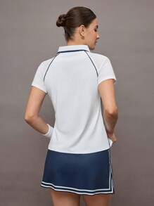 Activina 女式运动 Polo 衫，短袖，夏季时尚