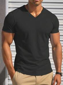 Manfinity Homme Bộ 3 Áo thun nam cổ chữ V màu trơn đơn giản, tay ngắn, áo thun nam thường ngày, áo thun nam tay ngắn. Thích hợp cho mùa xuân và mùa hè. Chất liệu vải thoải mái và tay nghề gia công tuyệt vời. Thích hợp để mặc hàng ngày, đi chơi, đi nghỉ, tiệc tùng, đi làm, thể thao. Có thể dùng làm quà tặng cho bản thân, bạn trai, chồng, bạn bè. Kết hợp nhiều gói thích hợp để mặc cho gia đình - Nhiều màu - Xem 5