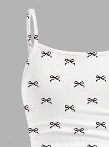 Tween Girls' Fitted Casual Sports Camisole Tank Top - Basic Set - White - View 4