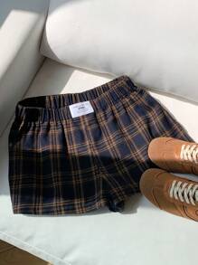 Comfortcana Women's Casual Plaid Mini Shorts For Summer