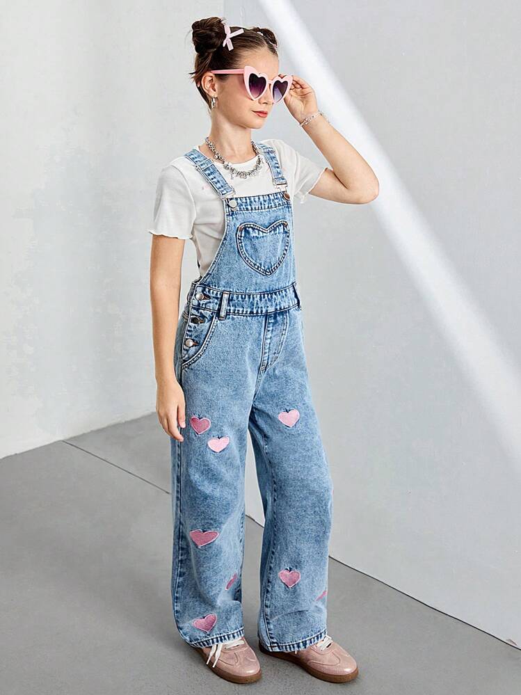 Sparklyn ティーンガールズデニムオーバーオール&ジャンプスーツ