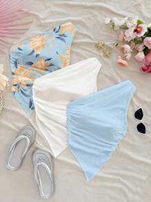 Soleia 3 Set MulticolorWomen Oblique Shoulder Blouse, Fashionable Design Suitable For Summer Suitable For Going Out - Multicolor - View 4