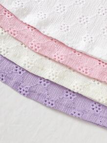 4pcs/Set Baby Girl Spring&Summer Casual,Cure Style Sleeveless Slip Short Dress - Multicolor - View 3