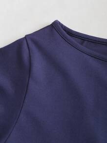 Sweetra Set de 3 camisetas de manga corta con cuello asimétrico y ajuste suelto en blanco, gris y negro