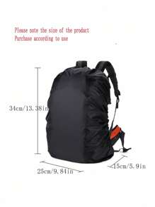 1pc Outdoor Mountaineering Waterproof Cover,Raincoat For Backpack Outdoor ,Double Shoulder Dust Cover, Portable Collapsible Large Capacity Clamshell Bag, Hiking Backpack