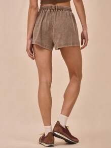 MUSERA Drawstring Waist Ribbed Washed Relaxed Fit Shorts Street Style Summer Tops 90s Airport Vacation The Book Shop Christmas