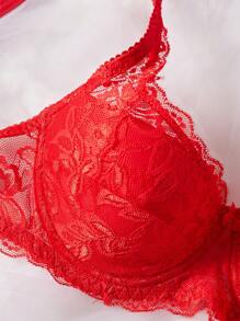 Snug Zone 7 pièces/Set de sous-vêtements et lingerie sexy en dentelle pour femme, soutien-gorge au style simple et fin