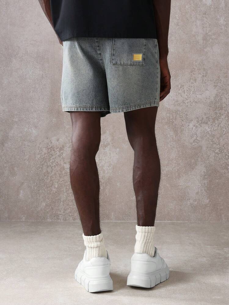 Casual Relaxed Fit Pull-On Denim Shorts