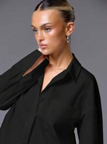 MUSERA Camisa holgada con botones para primavera, vacaciones casuales, cápsulas de ropa bonita, atuendos de aeropuerto diarios, vacaciones en la playa oversize