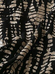 SHEIN Tall Pantaloni ampi da donna con stampa floreale e fiocco, eleganti, casual, da indossare in villeggiatura
