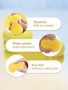 5/10/15/20 件圆形绘画海绵，适用于水彩工艺品、陶瓷、粘土、面部彩绘和家庭使用 - 黃色 - 查看 6