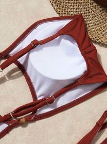 Swim SXY Bikini donna sexy personalizzato senza spalline da spiaggia