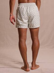 Musero Geometric Print Swim Shorts Spring Summer Vacation Easter Streetstyle - Multicolor - View 4