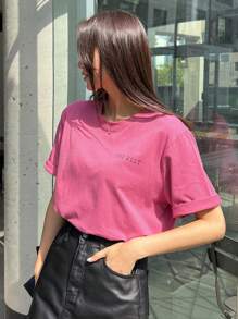 DAZY Letter Graphic Tee Oversized T-Shirt