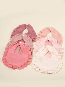 Bebé 6 piezas Babero ribete con fruncido - Multicolor - Ver 3