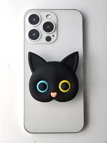 1pc Cat Design Stand-Out Phone Grip Holder - Multicolor - View 1