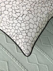 1入組幾何提花靠墊套現代纖維家居裝飾抱枕套 - 淺灰色 - 查看 3