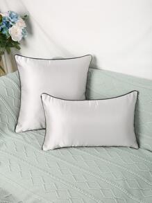 1入組幾何提花靠墊套現代纖維家居裝飾抱枕套 - 淺灰色 - 查看 2