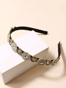 Rhinestone Decor Headband - Multicolor - View 4