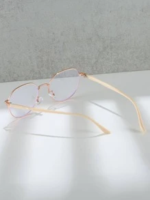 金屬框眼鏡 - 玫瑰紅 - 查看 2