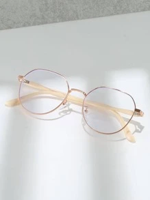 金屬框眼鏡 - 玫瑰紅 - 查看 1