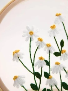 1入組花朵圖案手工刺繡 - 彩色 - 查看 2