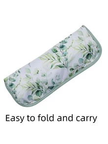 1pc Baby Leaf Pattern Long Sleeve Bib - Multicolor - View 4