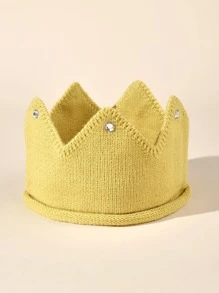 1pc Baby Crown Design Hair Band - Yellow - View 1