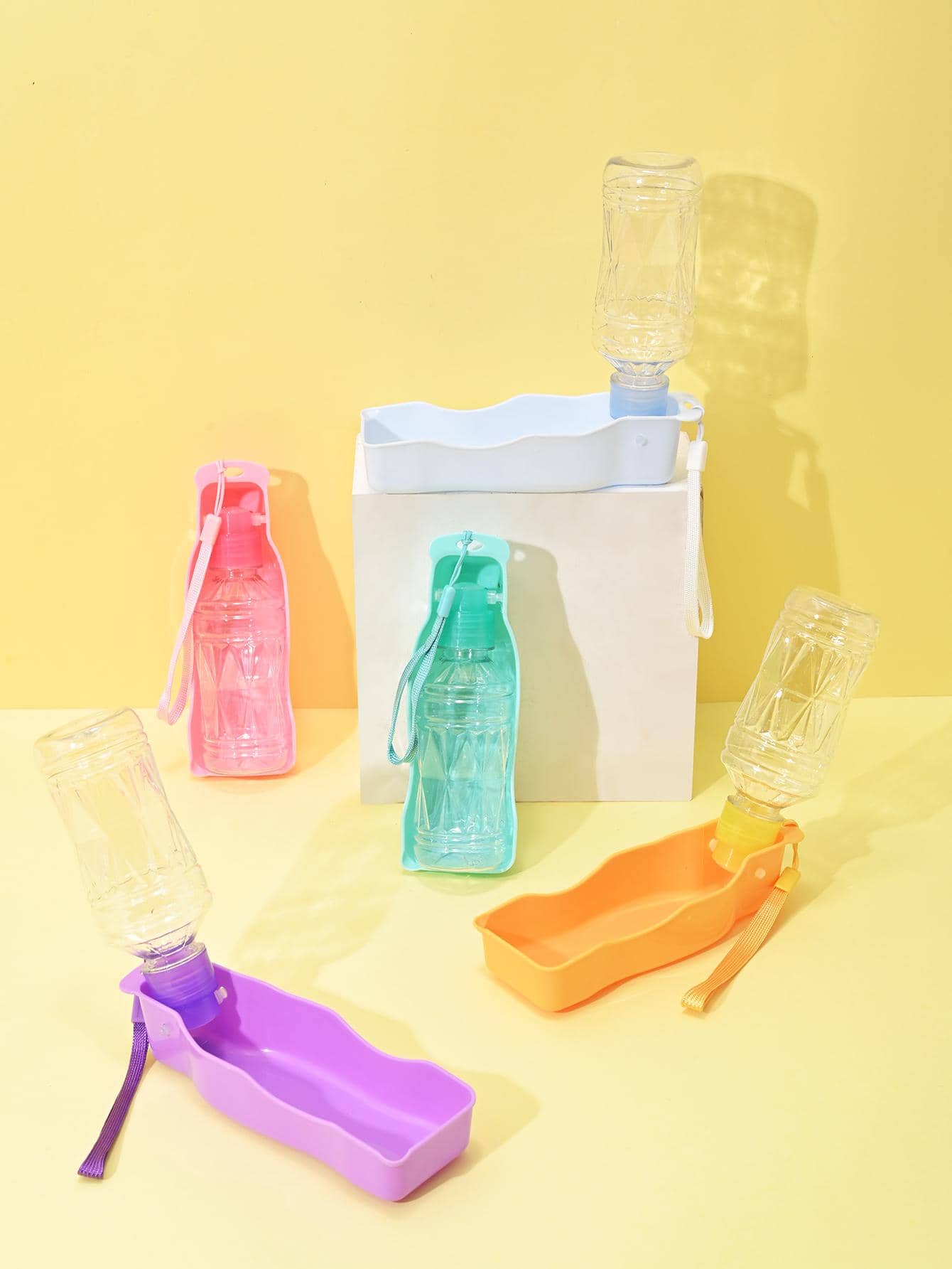 1pc Portable Random Color Pet Travel Bottle - Multicolor - View 1