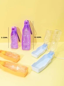1pc Portable Random Color Pet Travel Bottle - Multicolor - View 7