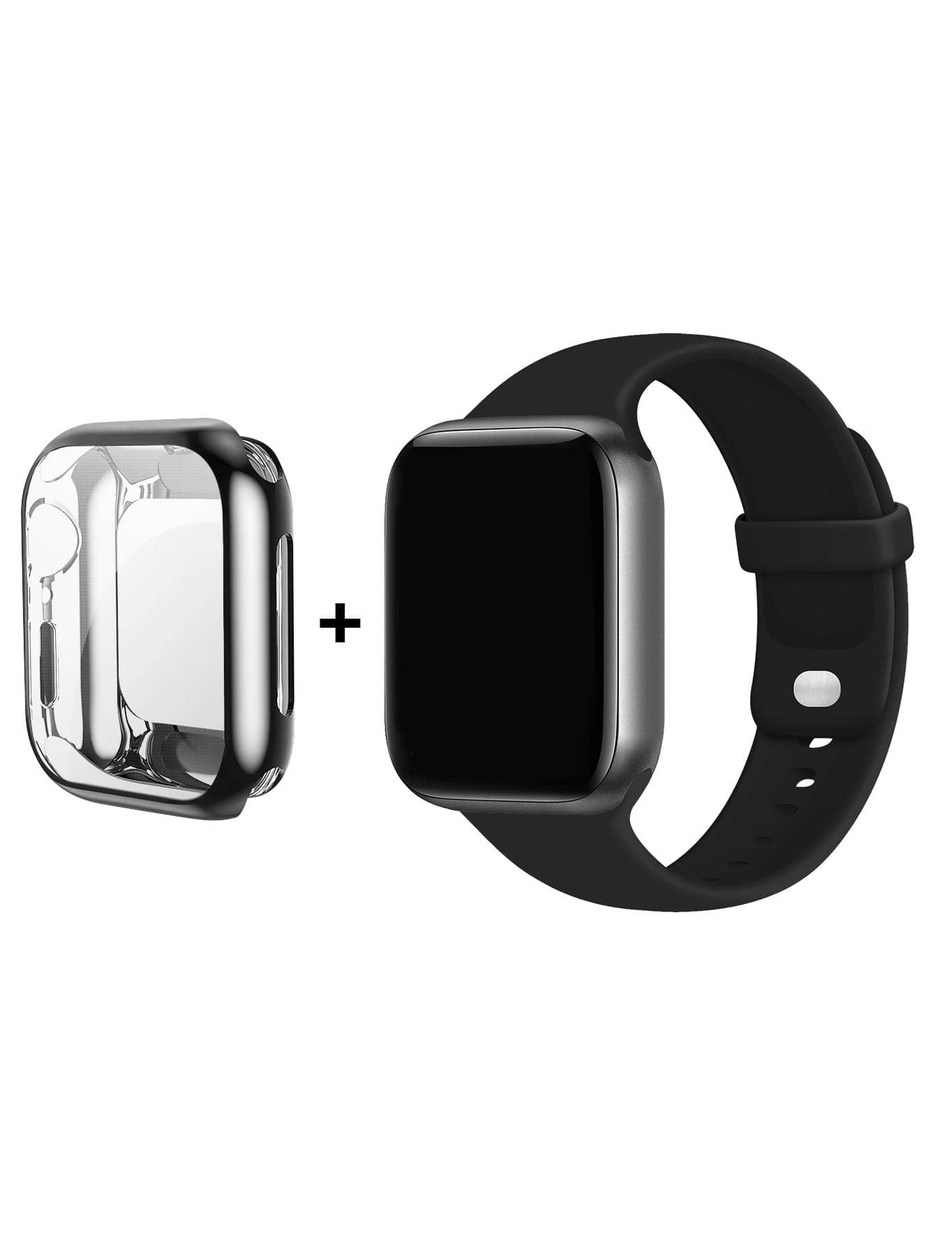 2 cái/bộ Dây đeo thể thao tương thích với Apple Watch Band 38mm 40mm 41mm 42mm 44mm 45mm 49mm, Dây đeo silicon mềm chống nước đầy màu sắc và linh hoạt Tương thích với Apple Watch Apple Watch Series 9 Ultra 8 7 6 5 4 3 2 1 SE Nam nữ, Vỏ tương thích với Apple Vỏ đồng hồ, miếng bảo vệ màn hình có độ nhạy cao HD mềm với TPU xung quanh ốp bảo vệ chống rơi làm quà tặng cho học sinh đi học trở lại - màu đen - Xem 1