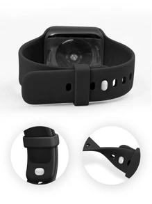 2 cái/bộ Dây đeo thể thao tương thích với Apple Watch Band 38mm 40mm 41mm 42mm 44mm 45mm 49mm, Dây đeo silicon mềm chống nước đầy màu sắc và linh hoạt Tương thích với Apple Watch Apple Watch Series 9 Ultra 8 7 6 5 4 3 2 1 SE Nam nữ, Vỏ tương thích với Apple Vỏ đồng hồ, miếng bảo vệ màn hình có độ nhạy cao HD mềm với TPU xung quanh ốp bảo vệ chống rơi làm quà tặng cho học sinh đi học trở lại - màu đen - Xem 4