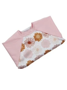 1 pieza Babero con mangas con patrón floral - Multicolor - Ver 5