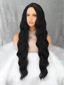 Long Body Wave Synthetic Wig - Black - View 6