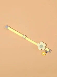 1pc Trang trí hoa chuông Mặt dây chuyền cổ áo thú cưng - Màu vàng - Xem 3