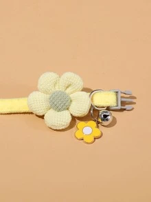 1pc Trang trí hoa chuông Mặt dây chuyền cổ áo thú cưng - Màu vàng - Xem 2