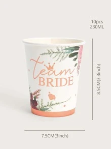 10/25入組紙杯 - 新娘浴之玫瑰金 - 彩色 - 查看 3