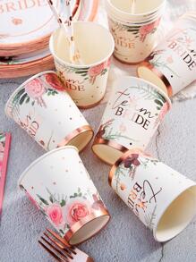 10/25入組紙杯 - 新娘浴之玫瑰金 - 彩色 - 查看 2